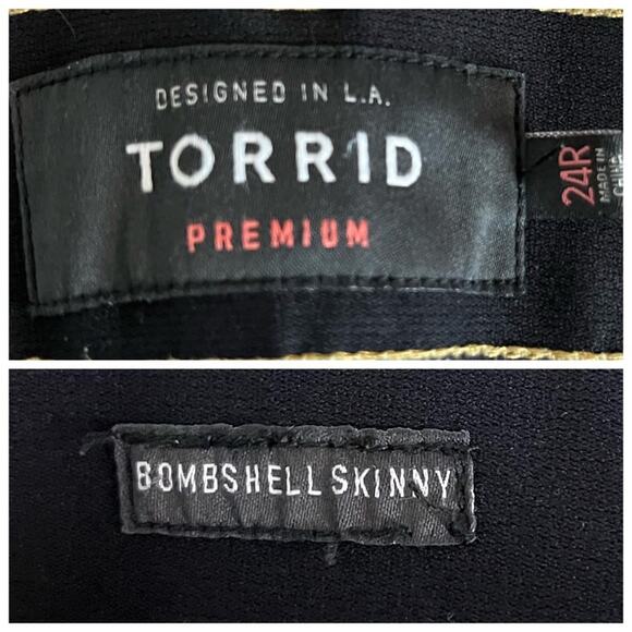 Torrid Bombshell Skinny Jeans Hi Rise Ankle Medium Blue Wash Size 24R Plus - Picture 9 of 12